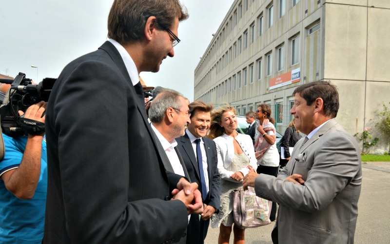 Visite Patrick Kanner au collège Boris Vian 1