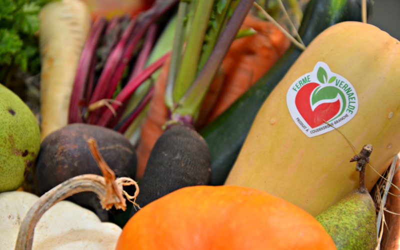 autocollant de la ferme pour les fruits et légumes