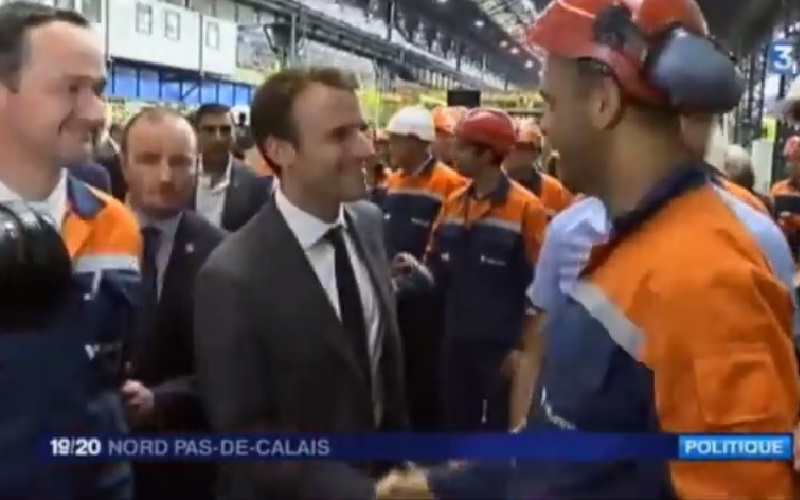 visuel vidéo septembre 2016 concernant macron