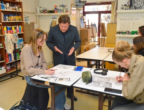 Visite aux ateliers ados de l’école municipale des beaux-arts