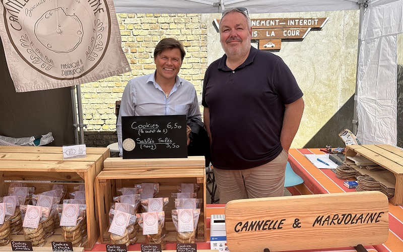 Un marché printanier sous un très beau soleil