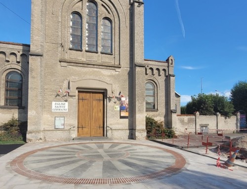 Poursuite du chantier de rénovation totale du parvis à Sainte Germaine