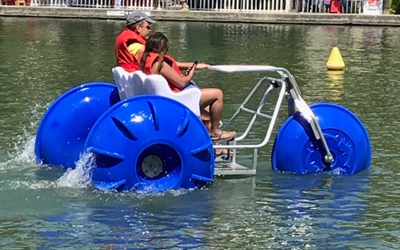 De nouveaux pédalos au parc du fort Louis