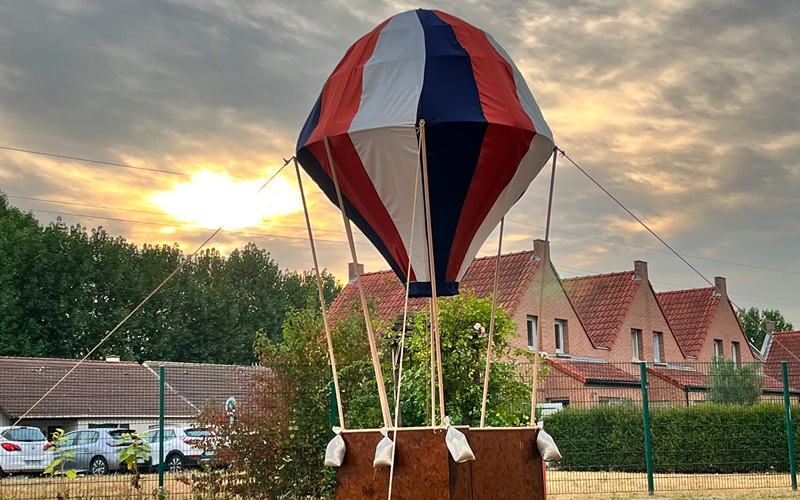 Une montgolfière réalisée par les résidents du foyer-logement Paul Schrive